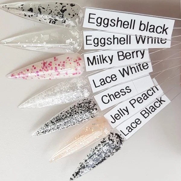 Farbpalette Effekt Gel Lace Milky Eggshell Eierschale